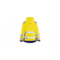 Damen High Vis Shell Jacke 4904, Farbe gelb/marineblau, Größe L