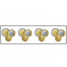 Aufklebersatz Münzen für Münzprüfer - Abbildung ähnlich