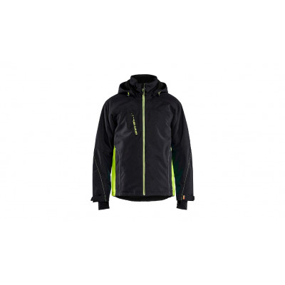 Leichte gefütterte Winterjacke 4890, Farbe schwarz/gelb, Größe XS Leichte gefütterte Winterjacke 4890, Farbe schwarz/gelb, Größe XS