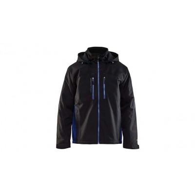 Leichte gefütterte Funktionsjacke 4890, Farbe schwarz/kornblau Größe XS