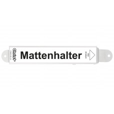 Mattenhalter, Zubehör, Aufkleber - Abbildung ähnlich