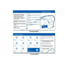 Car Wash Treuekarten, VE = 250 Stück, Maße 105 x 73 mm - Abbildung ähnlich