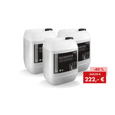 Aktionspaket ALLIGATOR, Hochalkalischer, schnell wirksamer Universal-Vorreiniger: 3 x 25 kg Kanister Aktionspaket ALLIGATOR, Hochalkalischer, schnell wirksamer Universal-Vorreiniger: 3 x 25 kg Kanister