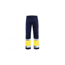 High Vis Bundhose mit Stretch 1551, Farbe marineblau/gelb, Größe 58 - Abbildung ähnlich