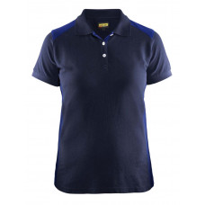 Damen Polo Shirt 3390, Farbe marineblau/kornblau, Größe S - Abbildung ähnlich