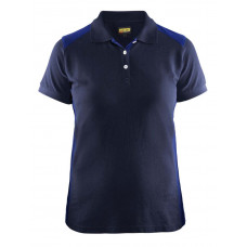 Damen Polo Shirt 3390, Farbe marineblau/kornblau, Größe M - Abbildung ähnlich