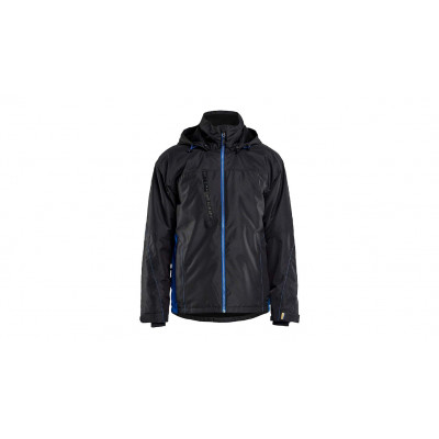 Leichte gefütterte Winterjacke 4890, Farbe schwarz/kornblau Größe XXL Leichte gefütterte Winterjacke 4890, Farbe schwarz/kornblau Größe XXL