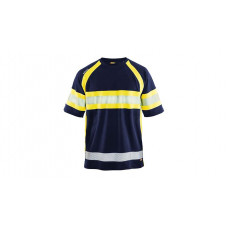 High Vis T-Shirt 3337, Farbe marineblau/gelb, Größe XL - Abbildung ähnlich