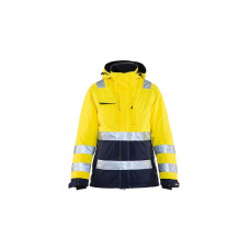 Damen High Vis Winterjacke 4872, Farbe gelb/marineblau, Größe S - Abbildung ähnlich