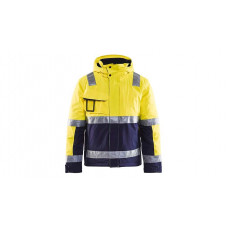 High Vis Shell Jacke 4987, Farbe gelb/marineblau, Größe S - Abbildung ähnlich