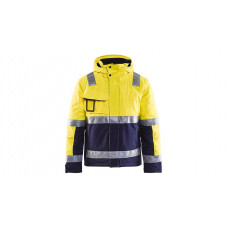 High Vis Shell Jacke 4987, Farbe gelb/marineblau, Größe M - Abbildung ähnlich
