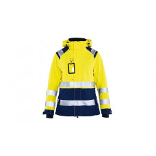 Damen High Vis Shell Jacke 4904, Farbe gelb/marineblau, Größe XS - Abbildung ähnlich