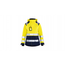 Damen High Vis Shell Jacke 4904, Farbe gelb/marineblau, Größe L - Abbildung ähnlich