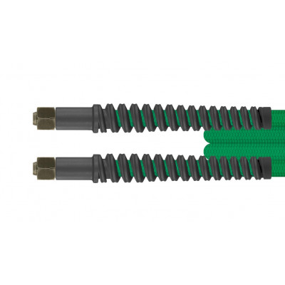 HD-Hochdruck-Schlauch, 3,50 m, Farbe Grün, Dichtkegel (DKOL), IG, M14 x 1,5, VA