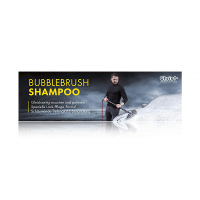 Spannband, PVC, Bubblebrush Shampoo, 300 x 90 cm, Deutsch