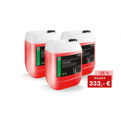 Aktionspaket WINTERFUN FOAM 2026: 3 x 25 kg Kanister