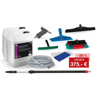MACHINE CLEAN, Aktionspaket Waschhalle: 2 x 25 kg Kanister + Hilfsmittelpaket Waschhalle