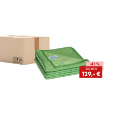 Sonderposten: Quick&Bright Mikrofasertuch grün, 40 x 40 cm, Karton (200 Stück) - Abbildung ähnlich