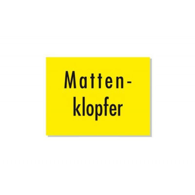 Mattenklopfer, Zubehör, Aufkleber