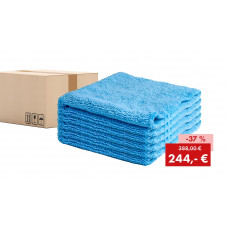 Aktionspaket Quick&Bright Hochflor Staub- und Poliertuch 2in1, blau, 38 x 38 cm: 200 Stück - Abbildung ähnlich